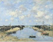 The Entrance to Trouville Harbour, Eugene Boudin